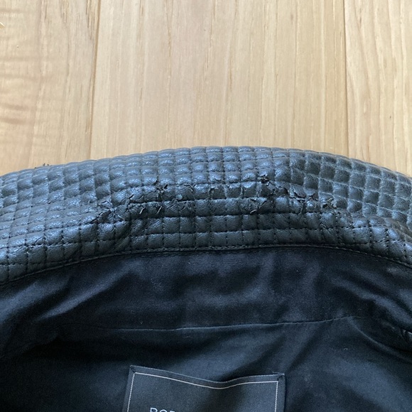 BCBG black faux leather jacket XXS - Picture 9 of 11